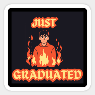 just graduated Sticker